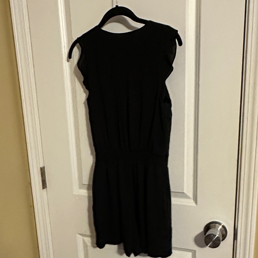 Express Black Ruffled Mini Dress - Picture 3 of 3